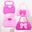 1set Girls Cosmetic Toy Pretend Play Pink Make Up Tool Kit Princess Hairdressing Simulation Make Up Toy For Girls Kids