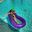 Summer Swimming Pool Floating Inflatable Eggplant Mattress Swimming Ring Circle Island Cool Water Party Toy Gifts