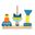 Children's Creative Wooden Tower Blocks Toys Sun & Moon Day & Night Pillar Wood Building Block Game Educational Toys For Kids