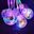 New Novelty Three-speed Handle Colorful Flashing LED Light Luminous Toys for Children Portable Wave Ball Soft Lantern Toy Kids