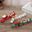 4 Knots White/Red/Green Xmas Train Painted Wooden Christmas Decoration for Home with Santa Kids Toys Ornament New Year Gift Kids