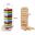 54PCS/set Wooden Tower Building Blocks Toy Rainbow Domino Stacker Board Game Folds High Montessori Educational Children Toys