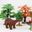 100*130CM Forest Animals 1:12 Non-Woven Play Mat Miniature Road Sign Doll Model Farm Alloy Car Map Set Girl Dollhouse Toy Gift