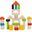 30 Pieces Colorful Wooden Boxed Wooden Building Blocks Toy Geometric Shape Baby Educational Big Toys for Children