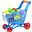 16Pcs Shopping Trolley Cart Supermarket Trolley Push Car Toys Basket Mini Simulation Fruit Food Pretend Play Toy For Children