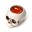 White Mini Skull Candle Holder Creative Resin Horror Desktop Candle Holder Home Decoration Decoration Christmas Decoration