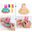Wooden Threading Board Lacing Sewing Toys Wear Stitching Button Dress Toy for Girls Beaded Blocks Children Life Skill Training