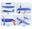 Hand Launch Throw Airplane 35cm Flying Outdoor Sports Glider Aircraft Model Foam Gliding Boys Fun Game Figure Toys for Children