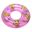 2 Pcs Baby Bath Toy Inflatable Swim Ring Toy Plastic Mini Swim Circle Gift for Kids (Pink & Blue)