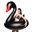 Pool float 120cm Inflatabl Black Swan White Swan Swimming Ring Water Supplies Mount Toy swan Lifebuoy Toy Gift