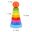New Rainbow Donut Stack Tower Wooden Block Toy Baby Hand Eye Coordination Training Game Color Shape Learning Toys for Children