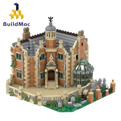 Buildmoc The Haunted Manor Ghost House Collection Haunted Ghost Castle Fit Idea Model Streetview Building Blocks Bricks Kid Gift
