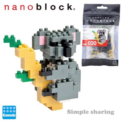 Kawada Nanoblock NBC-020 Koala Bear 150Pcs Diamond Micro-Sized Building Blocks Creative Mini Bricks Toy For Children