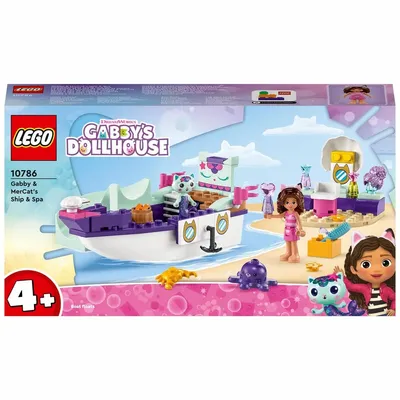 LEGO Gabby&#039;s Dollhouse Gabby & MerCat&#039;s Ship & Spa 10786