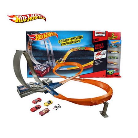 Hot Wheels Electric Round race track Plastic Metal Miniatures Car Railway brinquedo Educativo Hotwheels Toys For Children X2586
