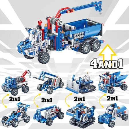 Fit Lego technic parts 3 IN 1  Random Bulk sets diy mechanic gears truck crane building blocks physics wheels science education