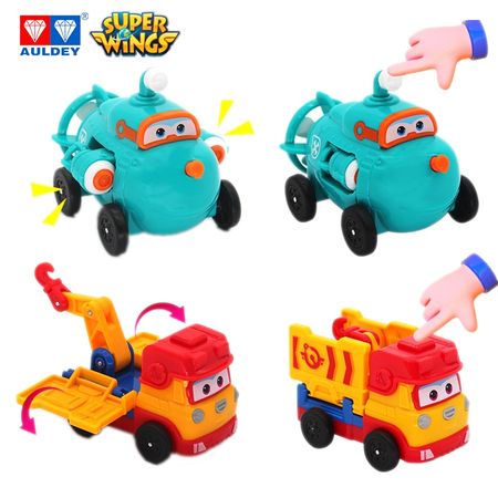 AULDEY Super Wings  Mini WILLY/SPARKY/REMI/ROVER Action Figures Transforming Toy Gifts Model Aniversario Height around 6cm