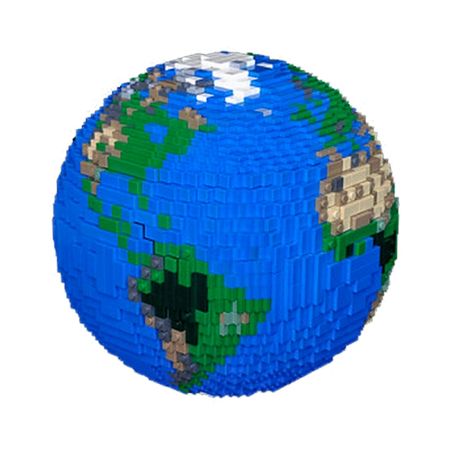 Universe globe Block The Earth Blue Water Planet DIY Diamond mini micro Block Building Blocks Bricks Assembly Toys Game
