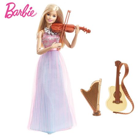 Original Barbie Artist Play House Toy Set Violinist Baby Doll Toys Temperament Princess Dress Up Hairdressing Girls Dolls Gifts
