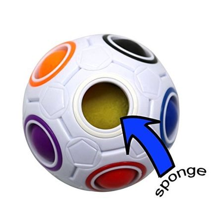 Spherical Cube Rainbow Football Magic Speed Toy 11 Color Puzzle Toys Cube Children's Educational Toys Anti Stress