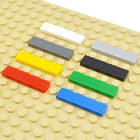 1x4 Educational Creative Size MOC DIY Building Blocks Figure Bricks Ceramic Tile Bricks Smooth Flat Tiles Toys for Children