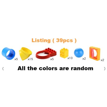 Creative Big Size Building Block Wall BasePlate Designer Marble Race Run Blocks Educational Toys For Kids Christmas Gifts