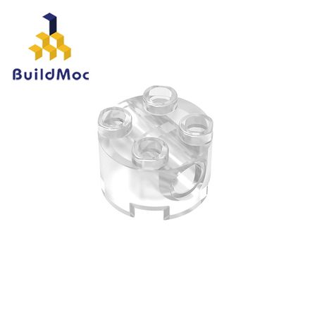 BuildMOC Compatible Assembles Particles 17485 2x2 For Building Blocks DIY LOGO Educational High-Tech Spare Toys