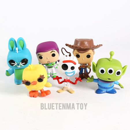 Cartoon Movie Toys Story Woody Buzz Lightyear Alien Figure Model Toy 6pcs