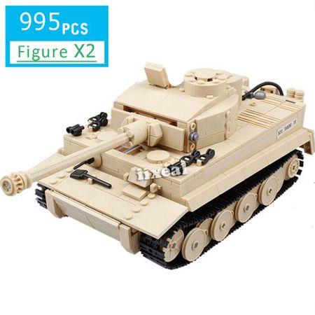 Constructor Fit Lego police Tank Building Blocks Century Military German King Tiger Bricks Kids Toys for Children Technic 995pcs
