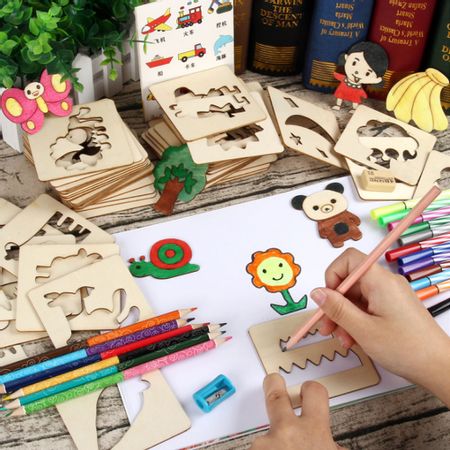 100 Pcs/Lot Baby Toys Drawing Coloring Board Set Toys For Children Doodles Painting  Educational Toy Boy Girl Learn Drawing Tool