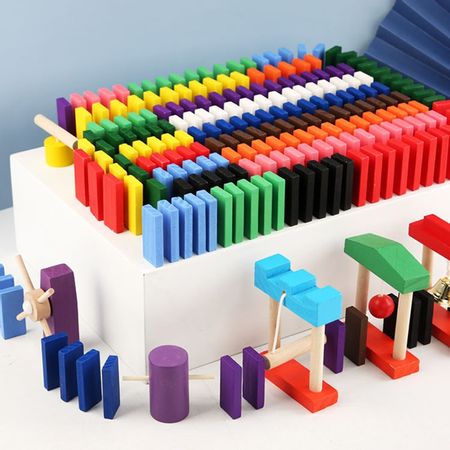 Details about   28x Colorful Dominoes Blocks Early Learning Educational Teaching Toy Game 
