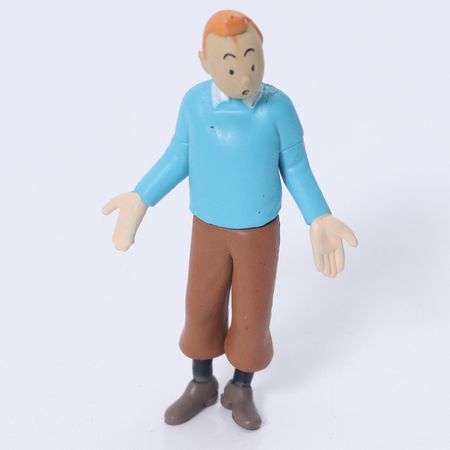 5pcs/set Anime Cartoon The Adventures of Tintin Cute Figure Model Toys