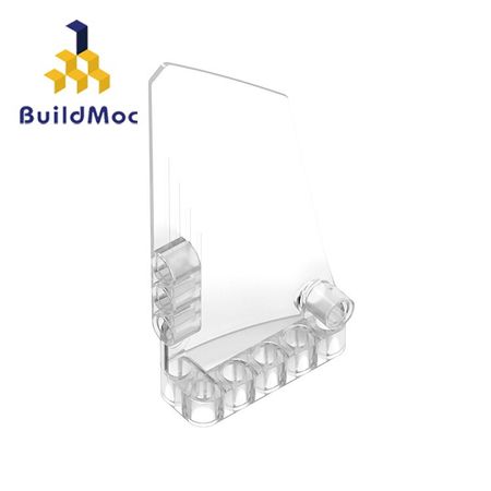 BuildMOC Compatible Assembles Particles 64392 5x11 A For Building Blocks Parts DIY LOGO Educational Tech Parts Toys