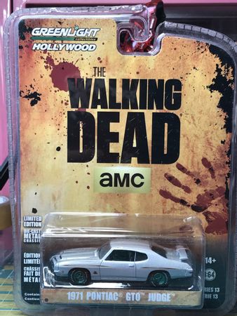 GreenLight cars 1/64 Ford Mustang Coupe & Pontiac GTO Judge & Ford Crown Victoria Hollywood Series The Walking Dead