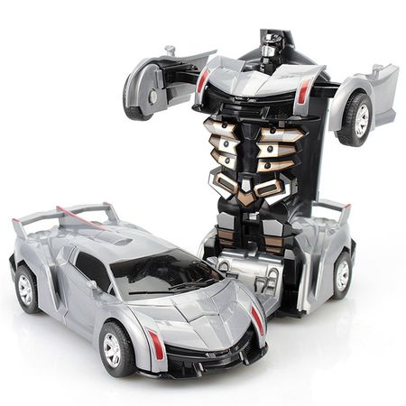 2 IN 1 Deformation Robot Car Model One-key Automatic Transformation Action Figure Classic Toy Learning Boys Children Toys Gifts