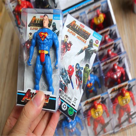 Marvel superhero Avenger Iron Man Superman Batman  Action Chart 18-10cm