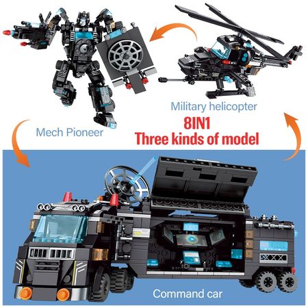 City Police Station Car Motorcycle Building Blocks SWAT Team Weapons Technic Truck Ship Robot Bricks Diy Toys Sets For Children