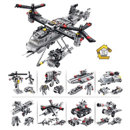 Military Bombing Plane Building Block Transport Helicopter Toys children Bricks City Police Army Airplane Fit Lepining Aircraft