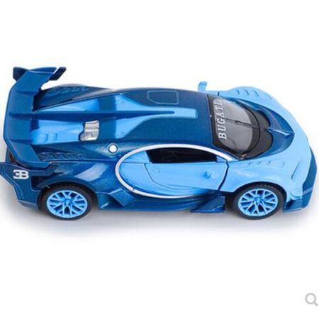 1/32 Red / Blue / Yellow Car Toys With Sound & Light Diecast Alloy Bugatti Veyron GT Car Model For Children