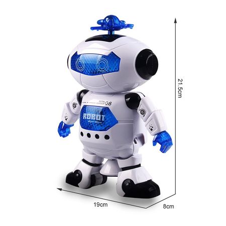 Fun 360 Rotating Dancing Robot Electronic Toys With Music Lighting Walking Toys Birthday Gift For Kids Children Boy Girl