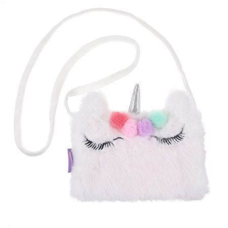 Cartoon Plush Unicorn Animals Messenger Bag Girls Shoulder Bag Cute Kawaii Kids Keys Coin Purse Lovely Princess Mini Handbag