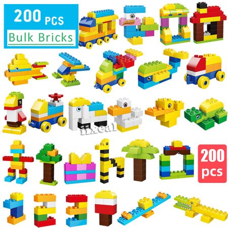 Christmas Fit Lego Dupoled Kids Toys 200PCS Big Building Blocks City Friend Education Child Large Block Toy for Girl Boy Bricks
