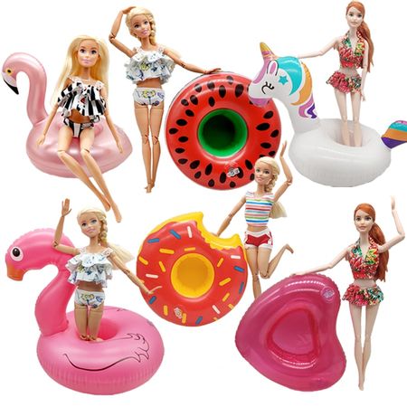 New Fashion Swimswear Lifebuoy Clothes for Barbie Doll Toys for Girls Doll Accessories Swimming Ring Hot Toys Dolls for Girls