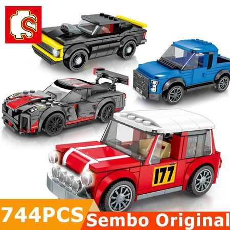 SEMBO BLOCK City Super Racers Model building Blocks Fit lego McLarenedly speed ChampionsED Racing Sport Car Bricks Toys
