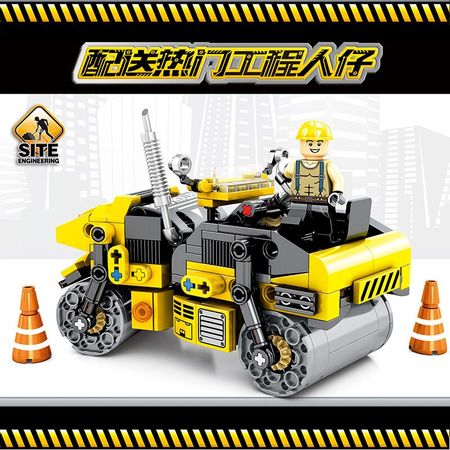 Engineering Bulldozer Crane Technic Dump Truck Building Blocks City Construction Vehicle Car Excavator Bricks Toys Kids Gifts
