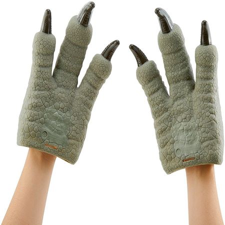 Jurassic World 2 Velociraptor Blue Claws Garras Dinosaur Toys Gloves Cosplay Props Halloween Costumes Toy Fit for kids Adults