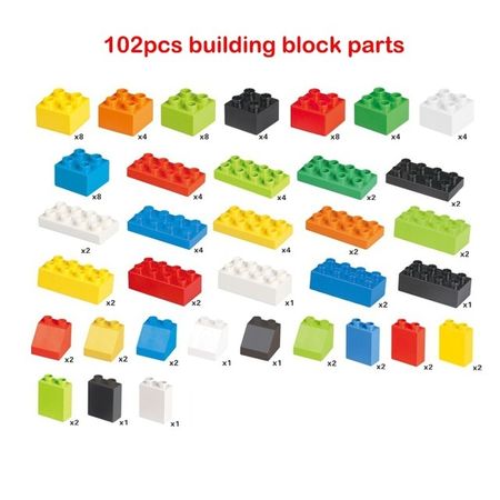 102pcs blocks parts