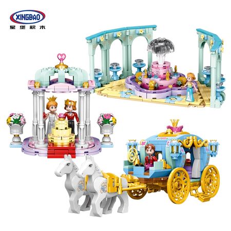 Xingbao Lepining Friends Series The Princess Castle Carriage Set Educational TOYS for children Building Blocks Bricks DIY Gifts