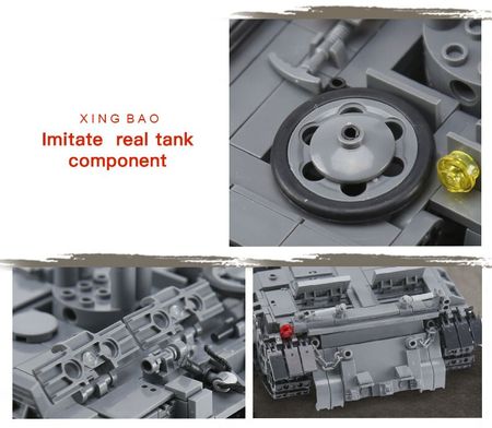 1753pcs The SA-3 Missile and T55 Tank Fit Lego Building Blocks DIY Military for Children Toys Bricks Gifts Xingbao 06004