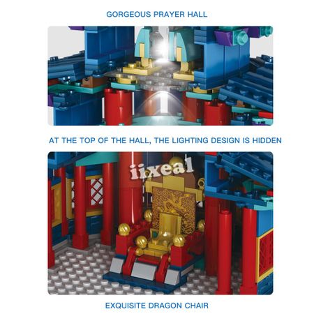 1736pcs Fit Lego The TEMPLE OF HEAVEN OF BEIJING Model Building Blocks The World Great Architecture Bricks Toys for Children